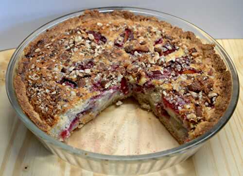 Tarte aux prunes et à la crème mascarpone