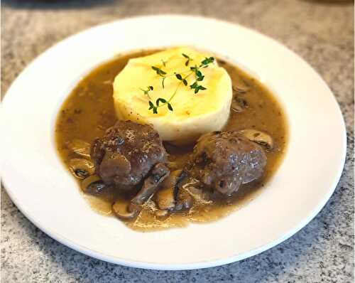 Boulettes de viande à la sauce aux champignons