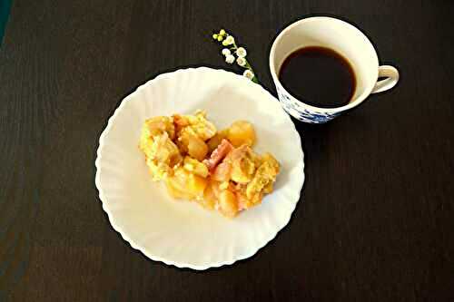 Crumble rhubarbe-pommes