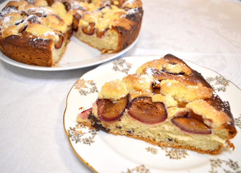 Brioche aux prunes et au chocolat