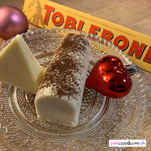 Bûche glacée au Toblerone blanc