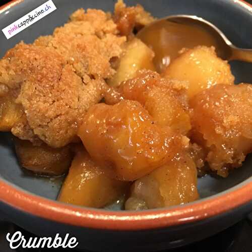 Crumble aux pommes-poires (vegan)