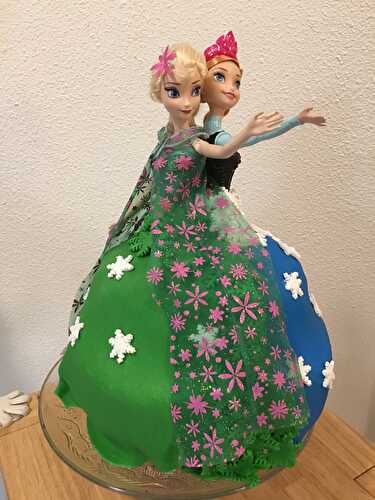 Gâteau Elsa-Anna 