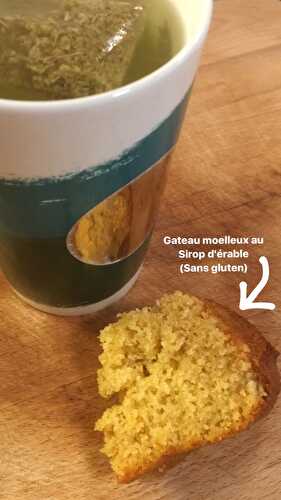 Gateau moelleux au Sirop d’érable (sans gluten)