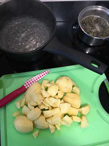 Lentilles-purée au gratin (vegan)