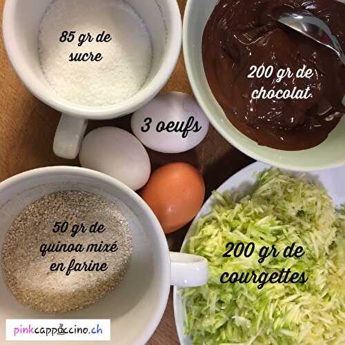Moelleux Chocolat et courgette (sans gluten & sans lactose)