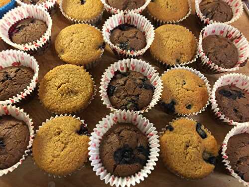 Muffins aux myrtilles (sans gluten)