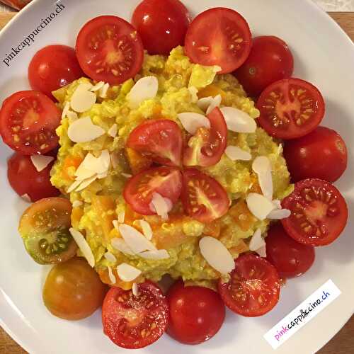 Quinoa, Millet, poireaux, courge et curcuma 