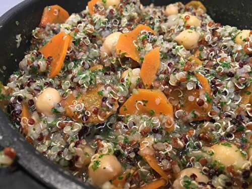 Quinoa persillé aux pois chiches (vegan ou végétarien)