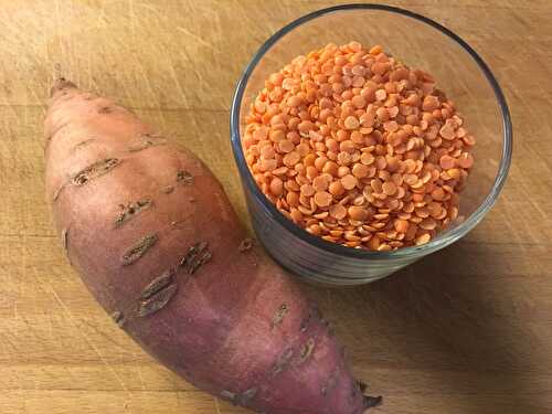 Steaks végétaux de lentilles et patate douce