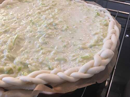 Tarte aux courgettes et au fromage de chèvre 