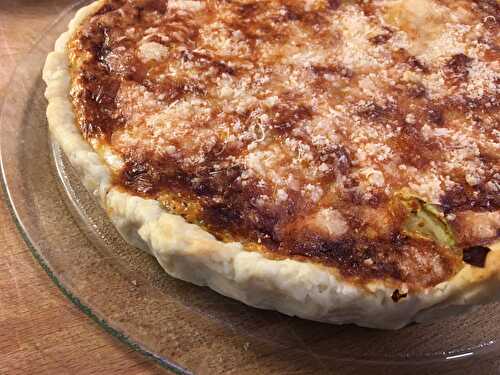 Tarte oignons et courgettes