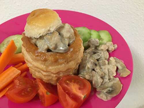 Vol-au-vent aux champignons (végétariens)