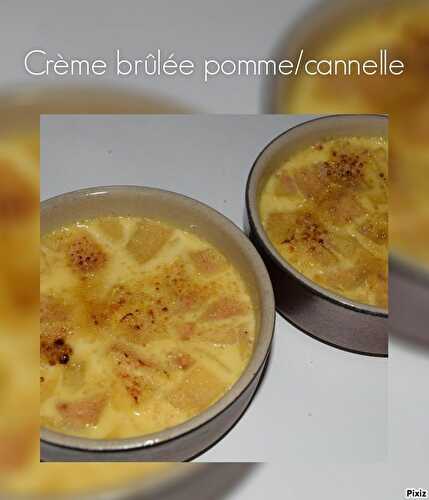 Crème brûlée pomme/cannelle