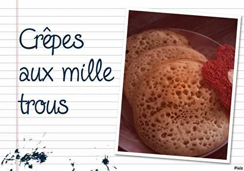 Crêpes aux mille trous