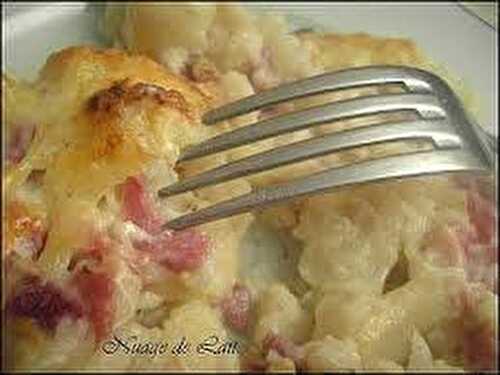 Gratin Dauphinois au jambon