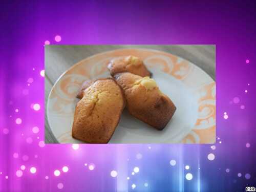 Madeleines au citron et au miel