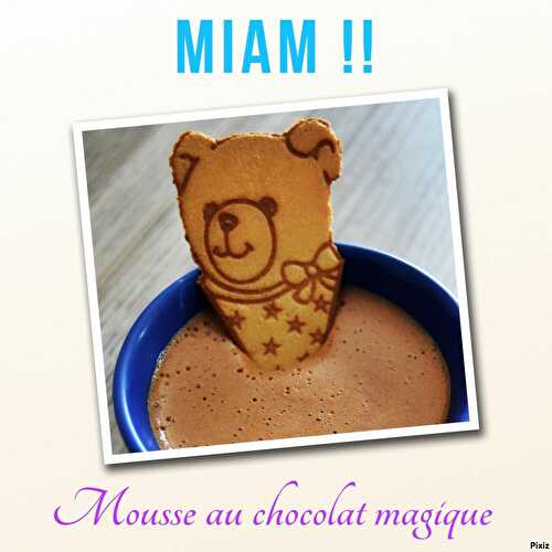 Mousse au chocolat magique - Plaisir de cuisiner thermomix et cookéo