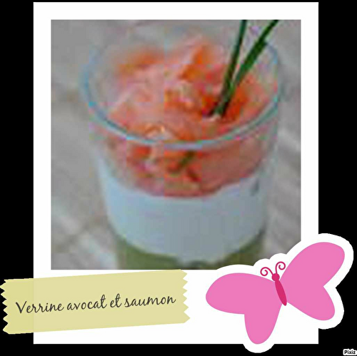 Verrine avocat/saumon