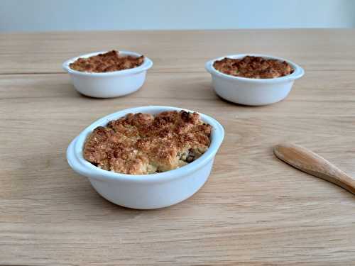 Crumble coco et banane flambée