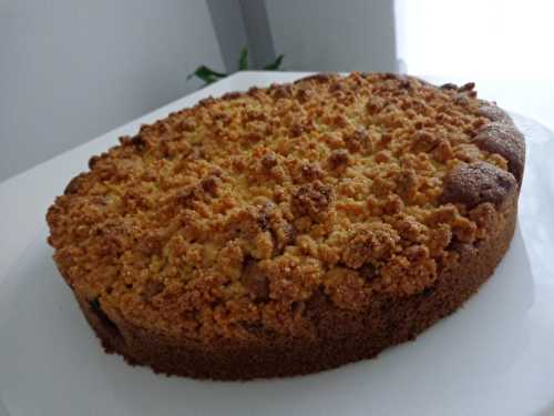 Gâteau aux framboise façon crumble