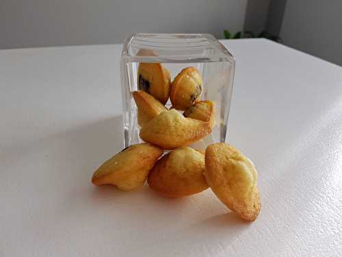 Madeleines cœur chocolat