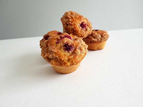 Muffins framboises, amandes - Plaisir-Goumand