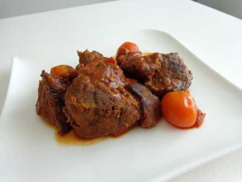 Rougail de bœuf aux tomates - Plaisir-Goumand