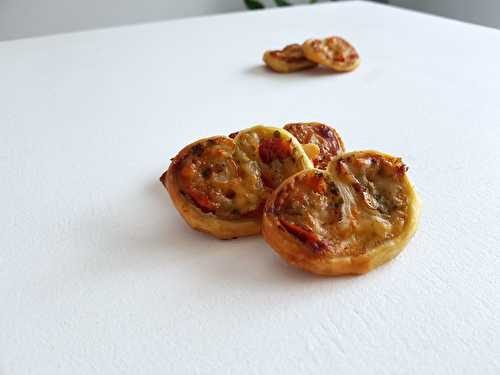 Roulés feuilletées pesto, tomates séchées