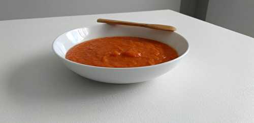 Soupe tomates, carottes et poivrons