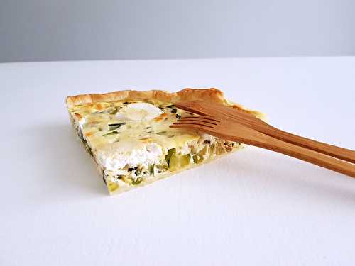 Tarte aux courgettes et chèvre frais