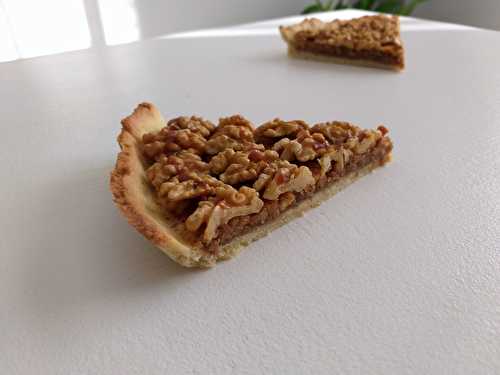 Tarte aux noix, caramel