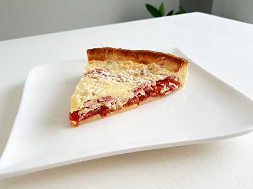 Tarte tomates, jambon