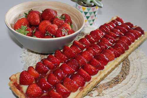 Tarte aux fraises et crème pâtissière