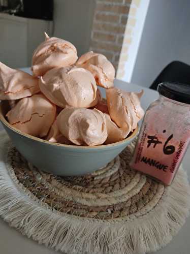 Meringues à la mangue