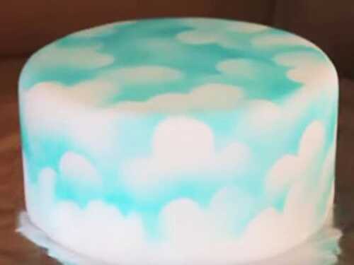 Nuages à l'aérographe - Blog Planete Gateau