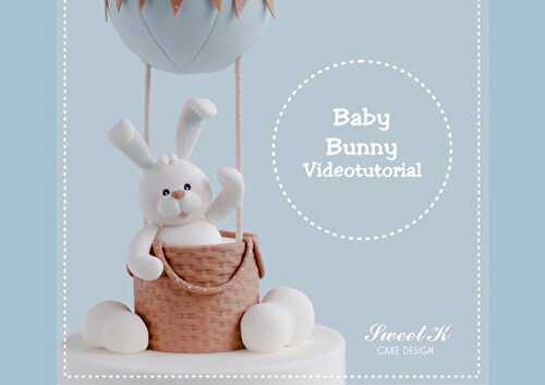 Petit lapin dans une Montgolfière - Blog Planete Gateau