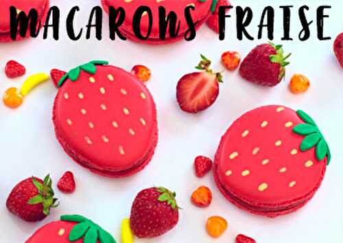 Macarons 'Fraises' fourrés de Curd à la Fraise - Blog Planete Gateau