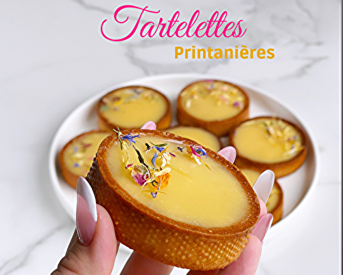 Tartelettes Citron Praliné fleuries