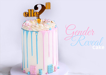 Gâteau Gender Reveal Cake