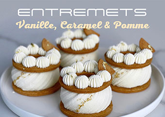 Entremets Vanille, Caramel & Pomme