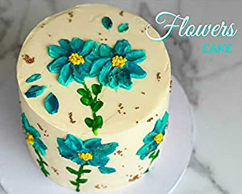 Gâteau Fleurs à la crème au beurre