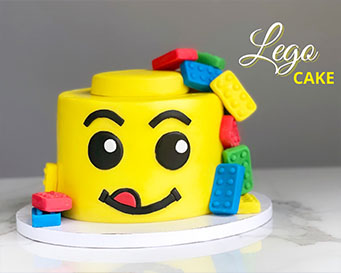 Gâteau Lego facile en Pâte à sucre