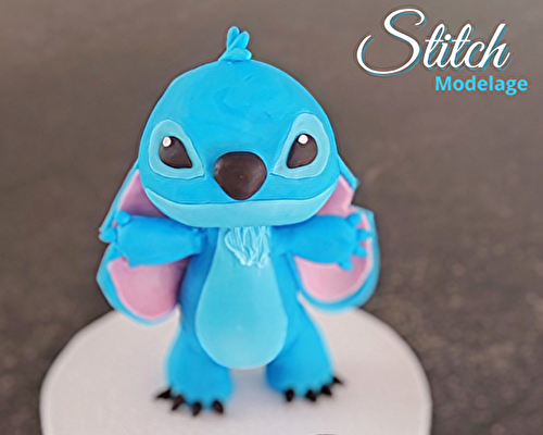 Modelage Stitch en pâte à sucre