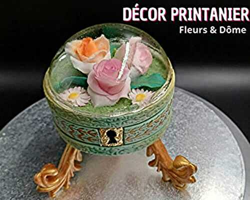 Modelage Fleurs en pâte à sucre et son dôme