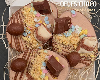 Oeufs de Pâques fourrés