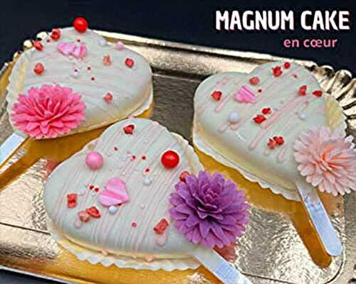 Magnum Cake en forme de Coeur
