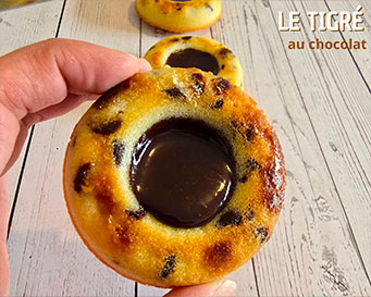 Gâteaux tigrés au chocolat
