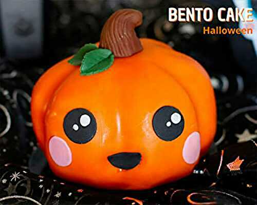 Bento Cake Citrouille pour Halloween
