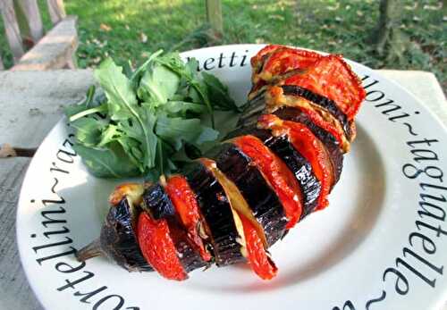 Aubergine gratinée légère